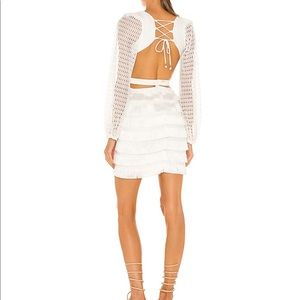 Beautiful white fringe dress